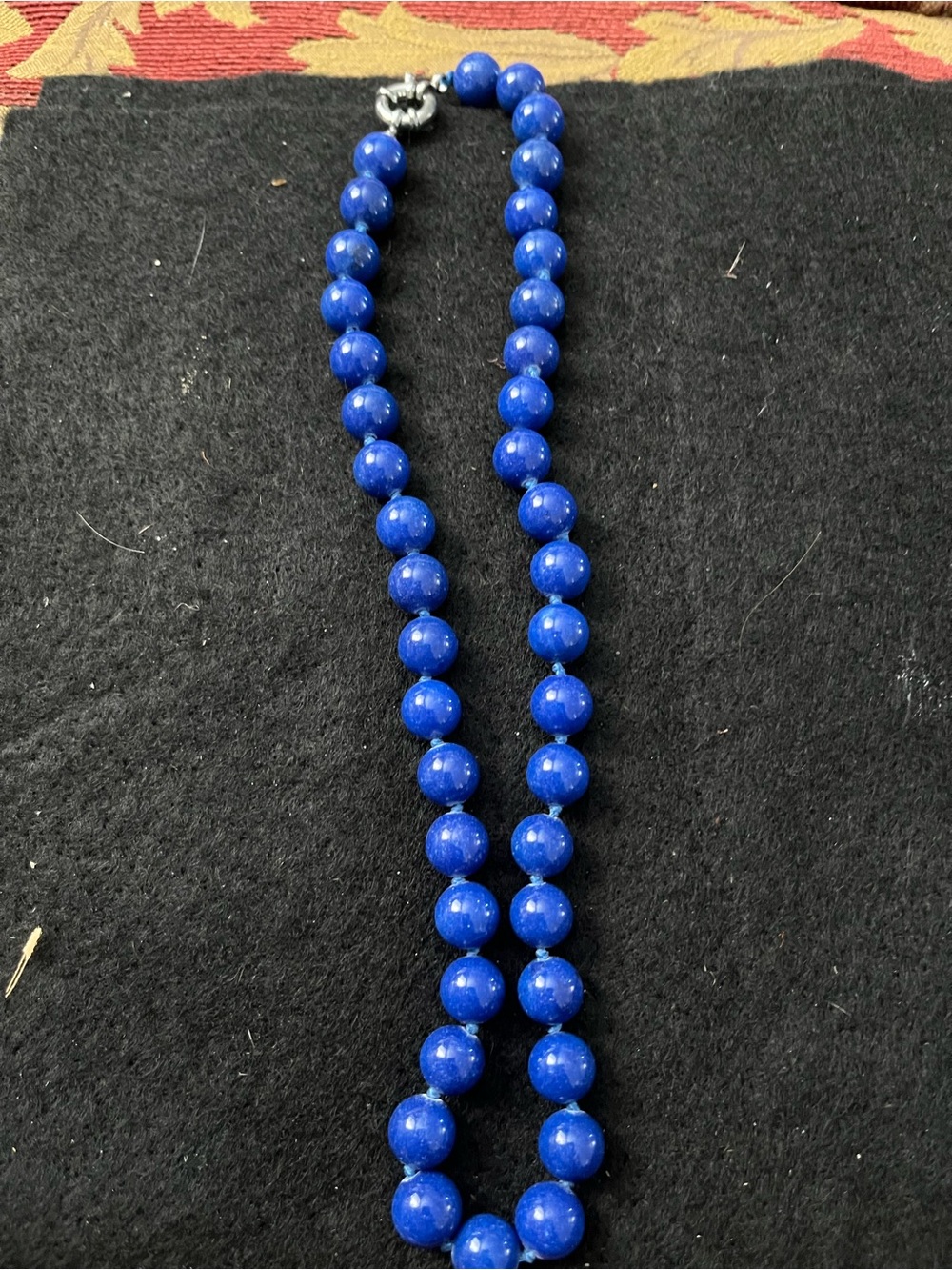 Lapis Blue Beaded Necklace - Women Jewelry